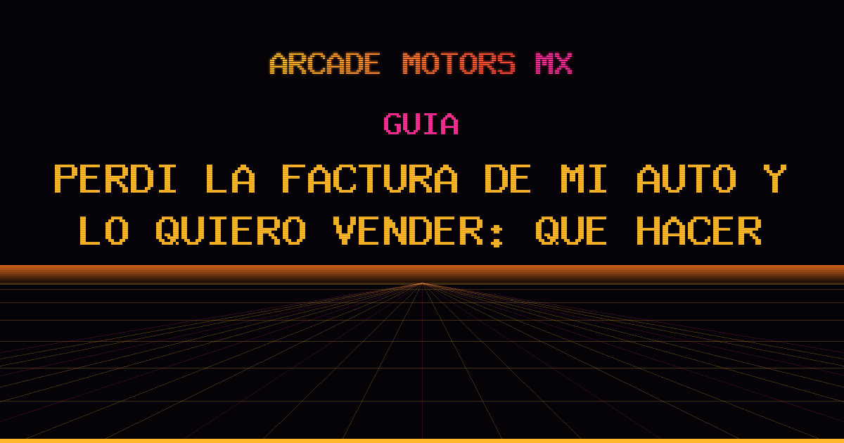 Perdí la factura de mi auto y lo quiero vender: qué hacer